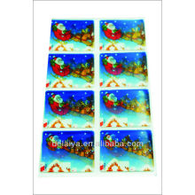 2013 New Item-Snowman 3d lenticular sticker